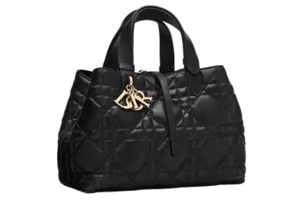 Medium Dior Toujours Bag x Macrocannage Calfskin Black Featured image