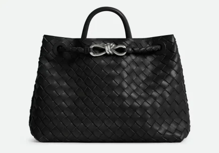 Bottega Veneta Andiamo Medium Bag Black Front image
